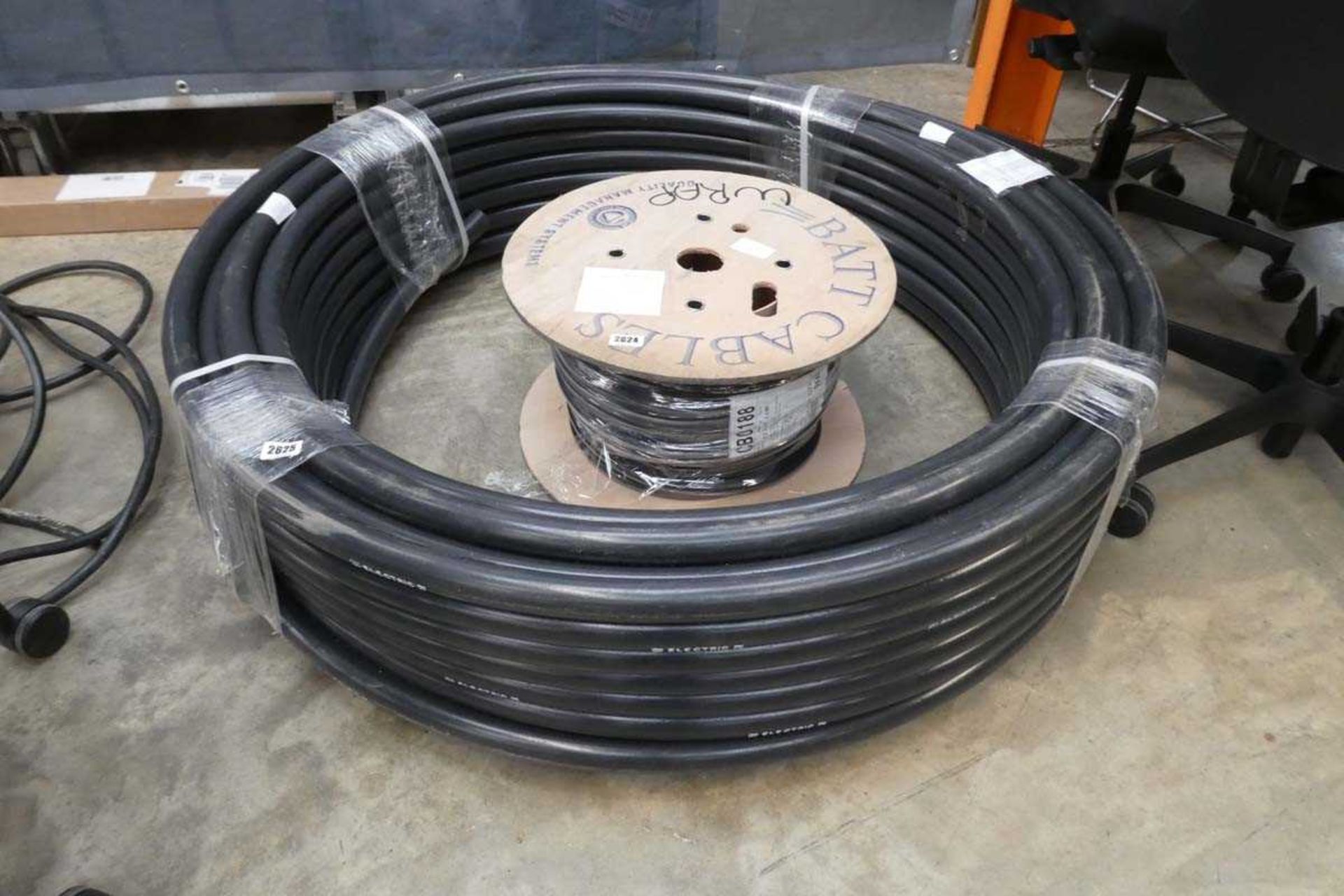 Approximately 100m. of 32 x 38mm. cable ducting