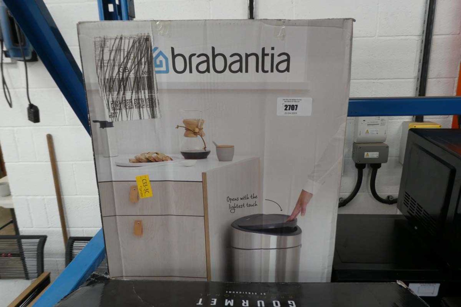 +VAT Boxed Brabantia stainless steel bin