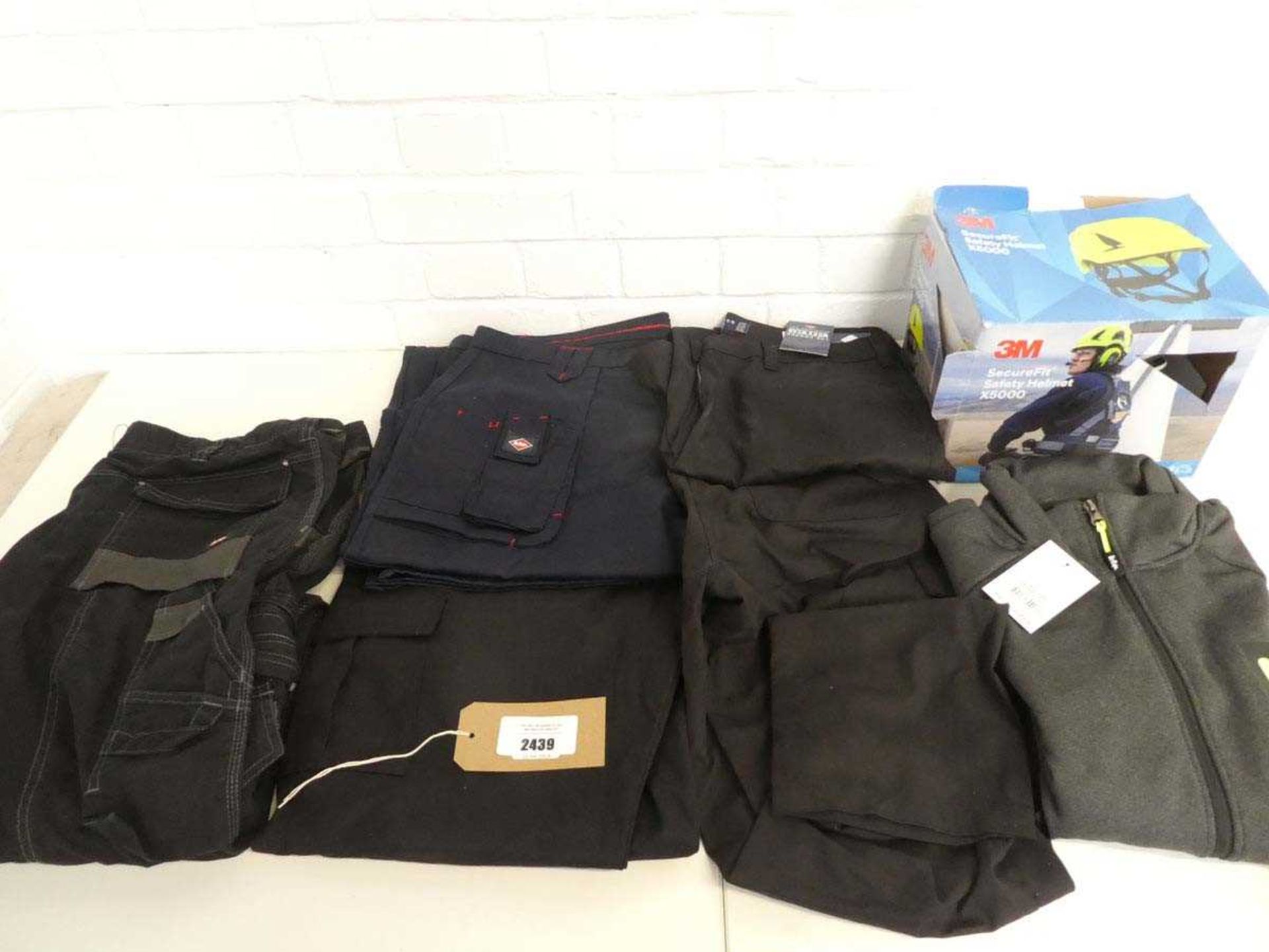 +VAT 5 various style pairs of Lee Cooper work trousers in mixed colours together with a Lee Cooper