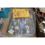 +VAT Bag containing DeWalt 8m tape measurer together with rough 2 piece 3m and 5m tape measure and