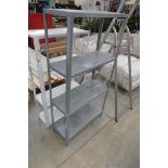 Galvanised 4 tier workshop rack