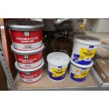 +VAT 3 x 10kg. tubs of ready mix plaster, together with 3 x 10kg. tubs of jointing and filling