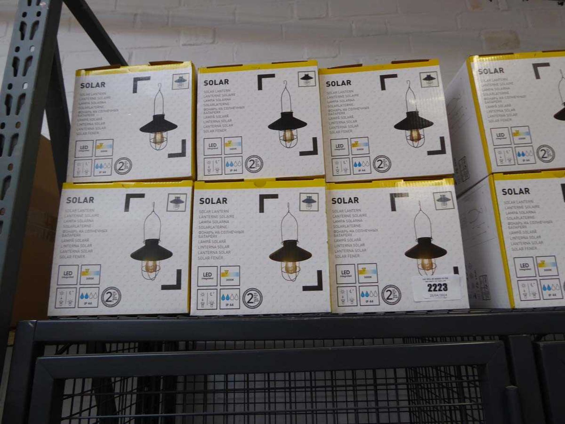 +VAT 6 solar garden lanterns, boxed - Image 2 of 2