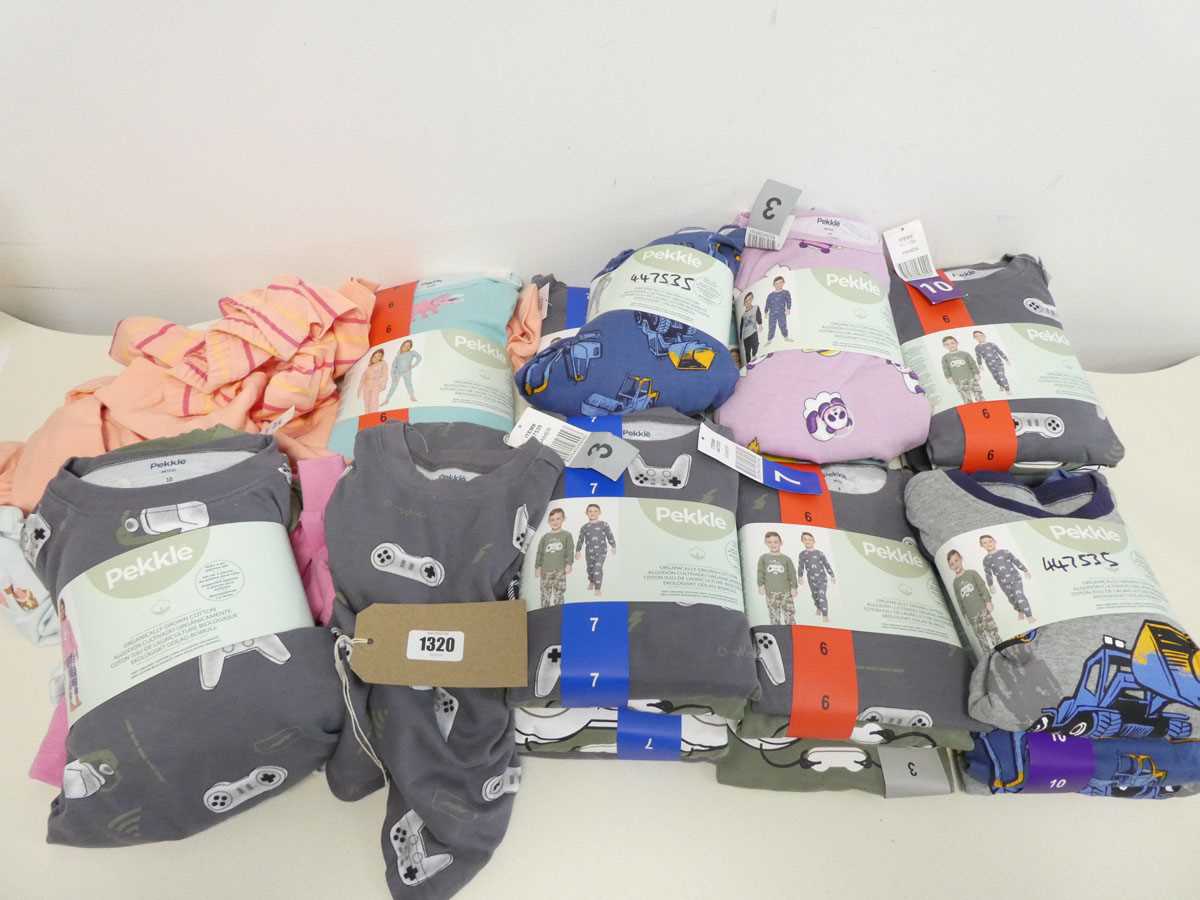 Mixed bag of Pekkle childrens loungewear / pyjama sets