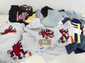 Mixed bag of childrens clothing to include jumpers, trousers ect.