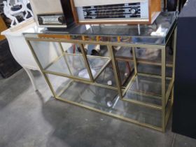 +VAT Mirrored top console table Some cracking to rear right corner