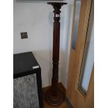 Mahogany torchere