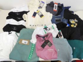 +VAT Approx. 20 items of branded clothing to include, Ted Baker, Levi's, Nautica ect.