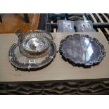 3 pieces of silver plate