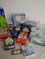 +VAT Clingfilm, colour catchers, Dylon washing machine dyes, Glade Aromatherapy diffusers, Unibond