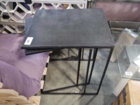 +VAT 2 nesting slate top coffee tables on metal frames