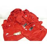 +VAT Approx. 15 Adidas 1/4 zip training tops in red