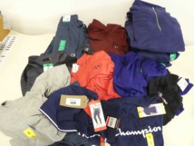 +VAT Approx. 20 items of branded clothing to include Champion, Under Armour ect