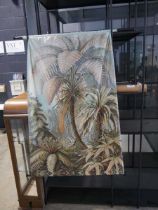 +VAT Fabric wall hanging with botanical photo print in postal tube