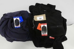 +VAT Approx. 10 mens 32 Degree Heat fleeces in black and blue.