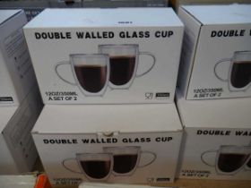 3 packs of 2 double walled thermo glasses