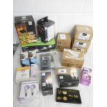 +VAT Selection of light bulbs and solar lights including smart Wi-Fi LED bulbs, colour changing