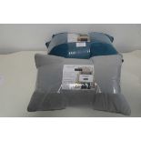 +VAT x2 packs of Velvet cushions (1 in dragonfly blue & 1 in silver)