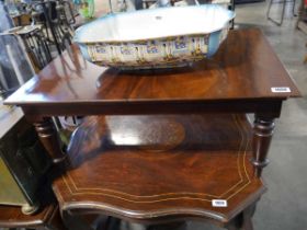 Small low level mahogany occasional table