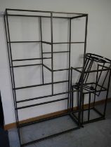+VAT Collection of metal furniture frames incl. nest of 2 tables, coffee table, side table and
