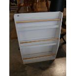 Modern white shoe storage rack