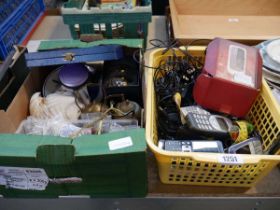 1 crate containing various mobile phones to include Nokia, Motorola etc. and a box containing