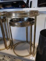 +VAT Nesting pair of circular tray top occasional tables