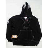 +VAT Playboy x True Religion relaxed hoodie in black size XL