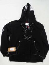 +VAT Playboy x True Religion relaxed hoodie in black size XL