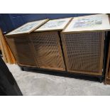 Black and cane finished sideboard