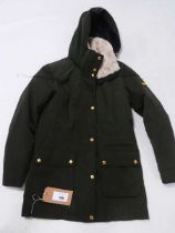 +VAT Barbour International coat in khaki size 12