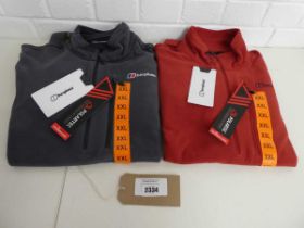 +VAT 2 Berghaus fleeces (one grey , one orange) size XXL
