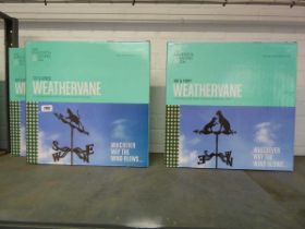 2 boxed cat and mouse weathervanes