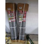 4 rolls of 10m x 0.9m galvanised wire fencing
