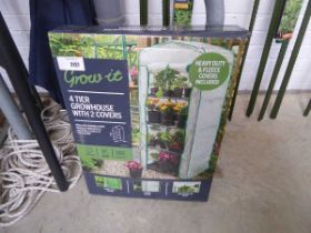 +VAT Boxed 4 tier garden grow house (145 x 59 x 45cm)