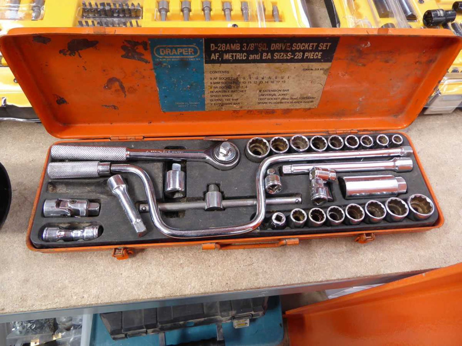 Cased Draper socket set