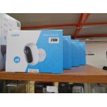 4 Reolink Argus 2E CCTV cameras