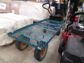 4 wheel metal frame pull along trolley