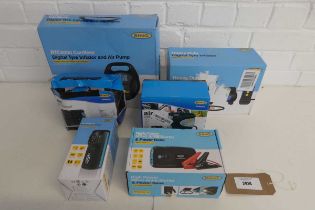 +VAT Quantity of various Ring car related items incl. RTC 6000 cordless digital tyre inflator and