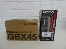 +VAT Boxed NOCO Boost X GBX 45 12V ultra safe jump starter (with brown outer box)