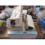 Crate of various CCTV cameras