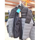 +VAT Columbia coat in black & grey size M together with a Columbia fleece jumper in black size L