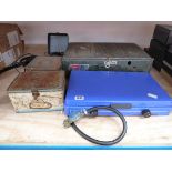 5 various gas camping grills/stoves, including Optimus Stoves No 45 and No 111