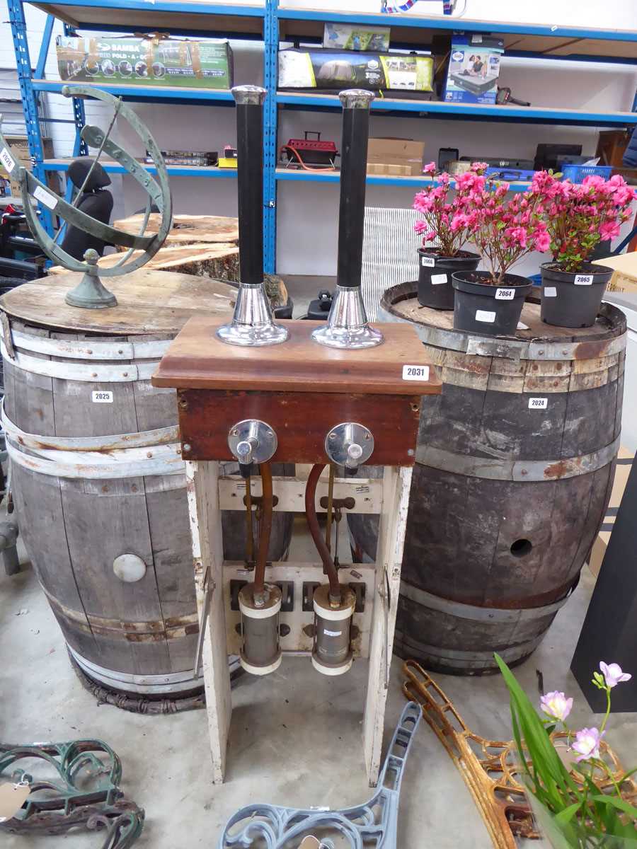 Pair of beer pumps