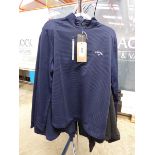 +VAT 3 Callaway 1/4 zip jumpers (2 navy, one black) size M