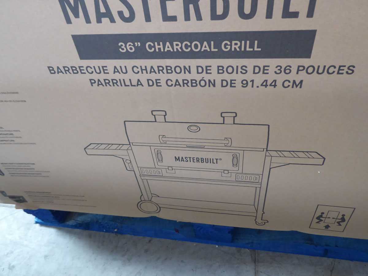 +VAT Masterbuilt 36in. charcoal grill (flat packed - Image 2 of 4