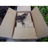 Box containing approx. 24 sets of modern reproduction cast iron gardeners keys