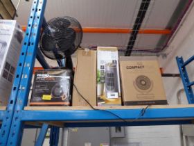 +VAT Large quantity of various style fans and heaters