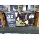 +VAT Boxed set of LED vintage garden string lights (14.6m length)