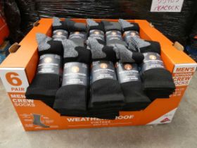 +VAT Box containing Weatherproof vintage mens outdoor crew socks